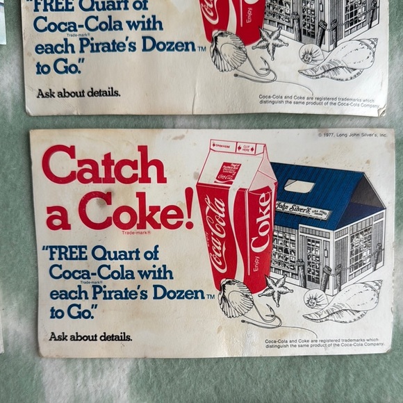 Vintage Coca-Cola Racing or advertising decals set - Picture 4 of 8